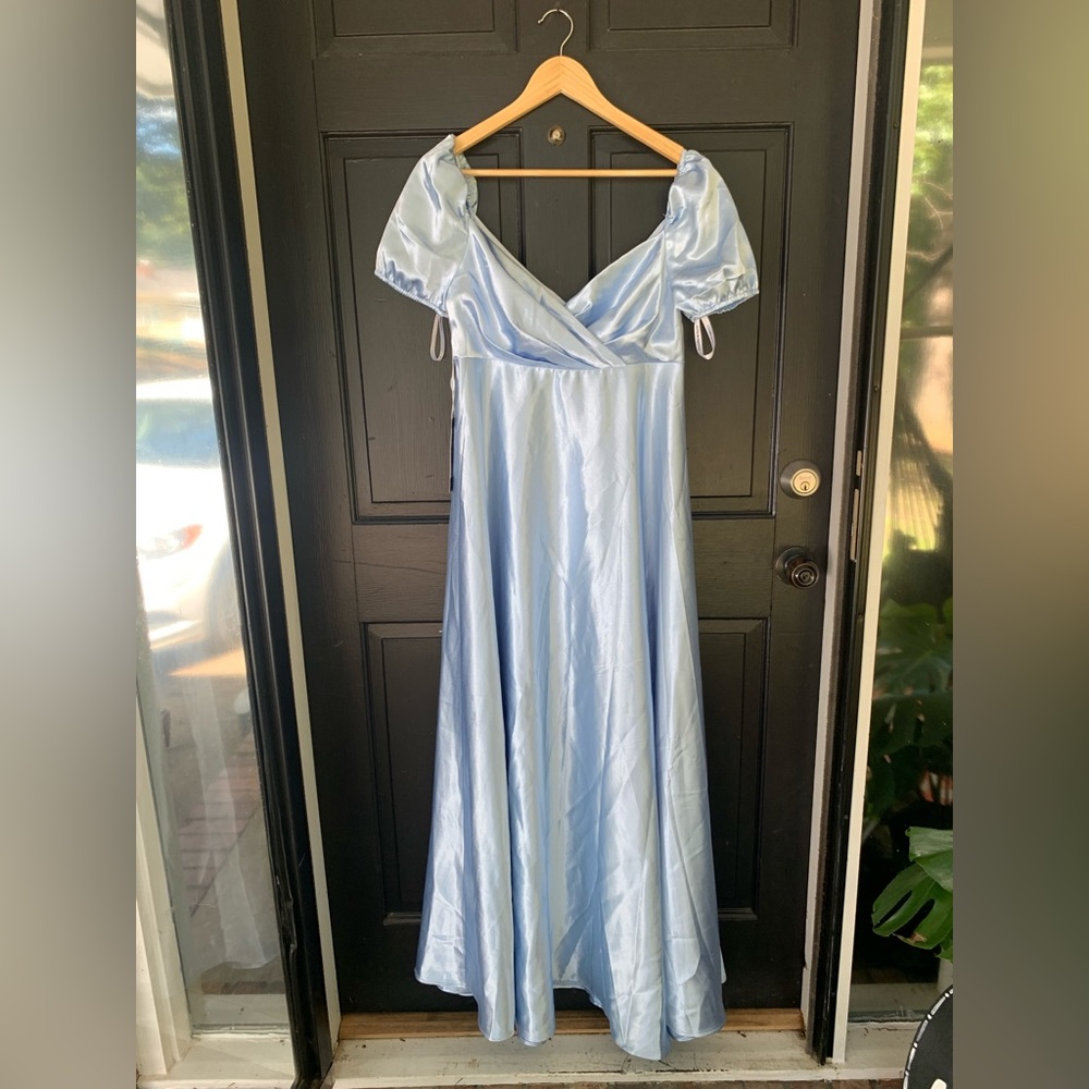 Ever Pretty Maternity Puff Sleeve Sweetheart Neck Maxi Dress - Picture 2 of 10
